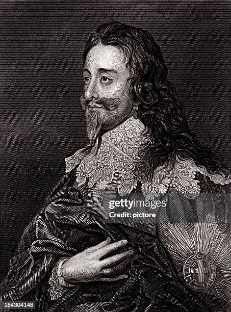 charles i - charles i stock illustrations