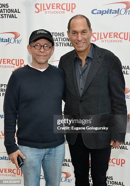 Actor Bob Balaban and Hamptons International Film Festival Board of Directors Chairman Stuart Match Suna attend the 21st Annual Hamptons...