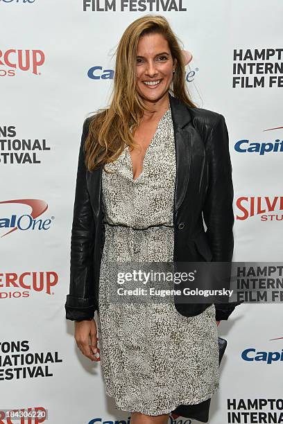 Tonia D'Angelo attends the 21st Annual Hamptons International Film Festival on October 12, 2013 in East Hampton, New York.