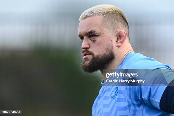Dublin , Ireland - 12 December 2023; Andrew Porter during a Leinster Rugby squad training session at UCD in Dublin.