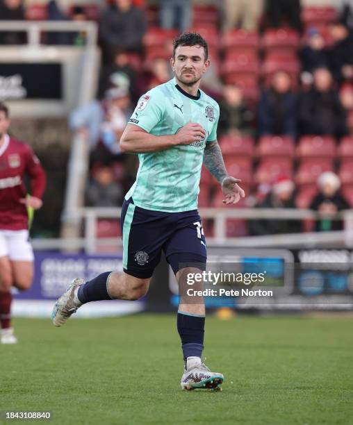 Jack Marriott of Fleetwood Town in action during the Sky Bet League One match between Northampton Town and Fleetwood Town at Sixfields on December...