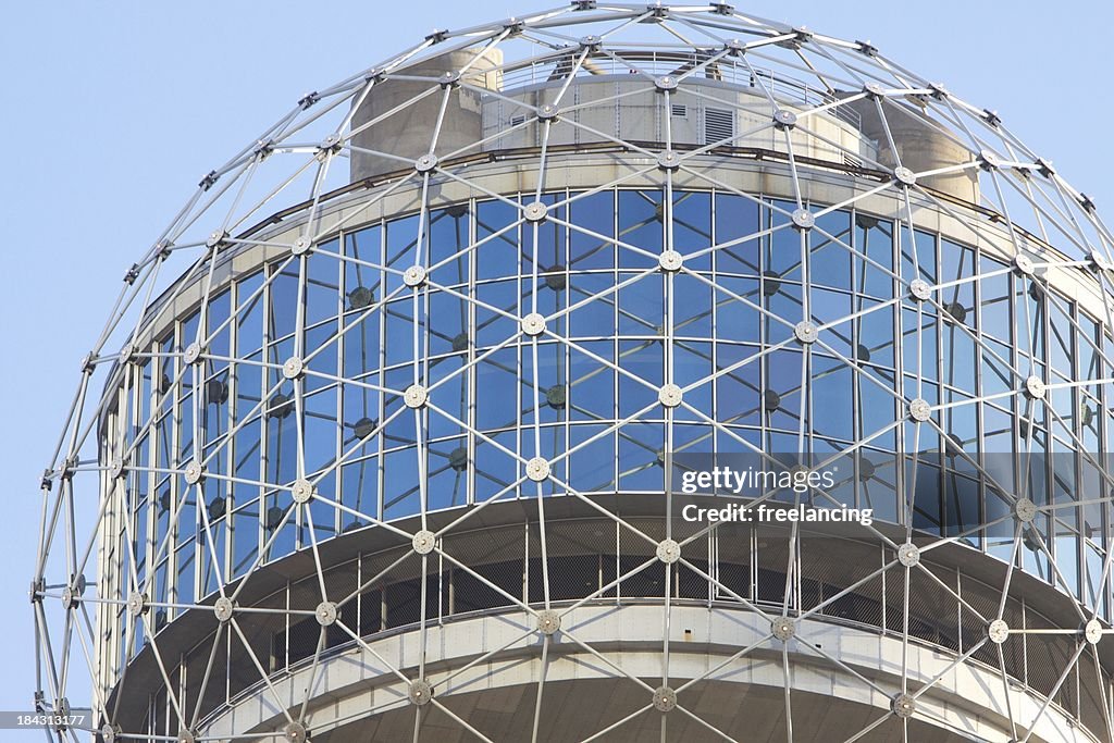 Famous ball atop Reunion Tower in Dallas