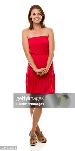 female portrait - strapless dress stock pictures, royalty-free photos & images