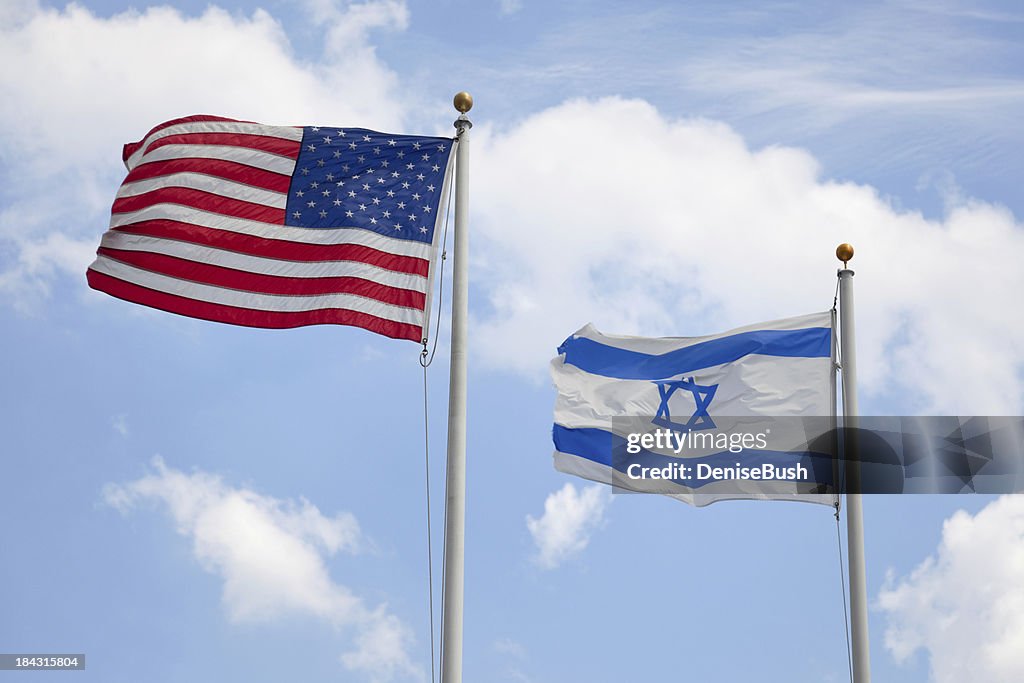 USA & Israeli Flags