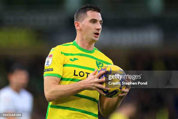 Kenny McLean of Norwich City during the Sky Bet Championship match between Norwich City and Preston North End at Carrow Road on December 09, 2023 in...