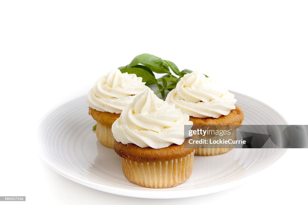 Plate of cupcakes