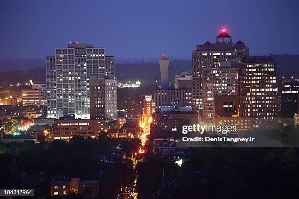 el centro de la ciudad de new haven - new haven fotografías e imágenes de stock