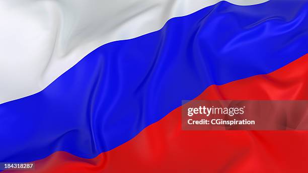 a red white and blue russian flag - russian flag stock pictures, royalty-free photos & images