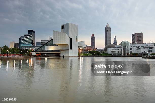 cleveland - rock and roll hall of fame cleveland stock pictures, royalty-free photos & images
