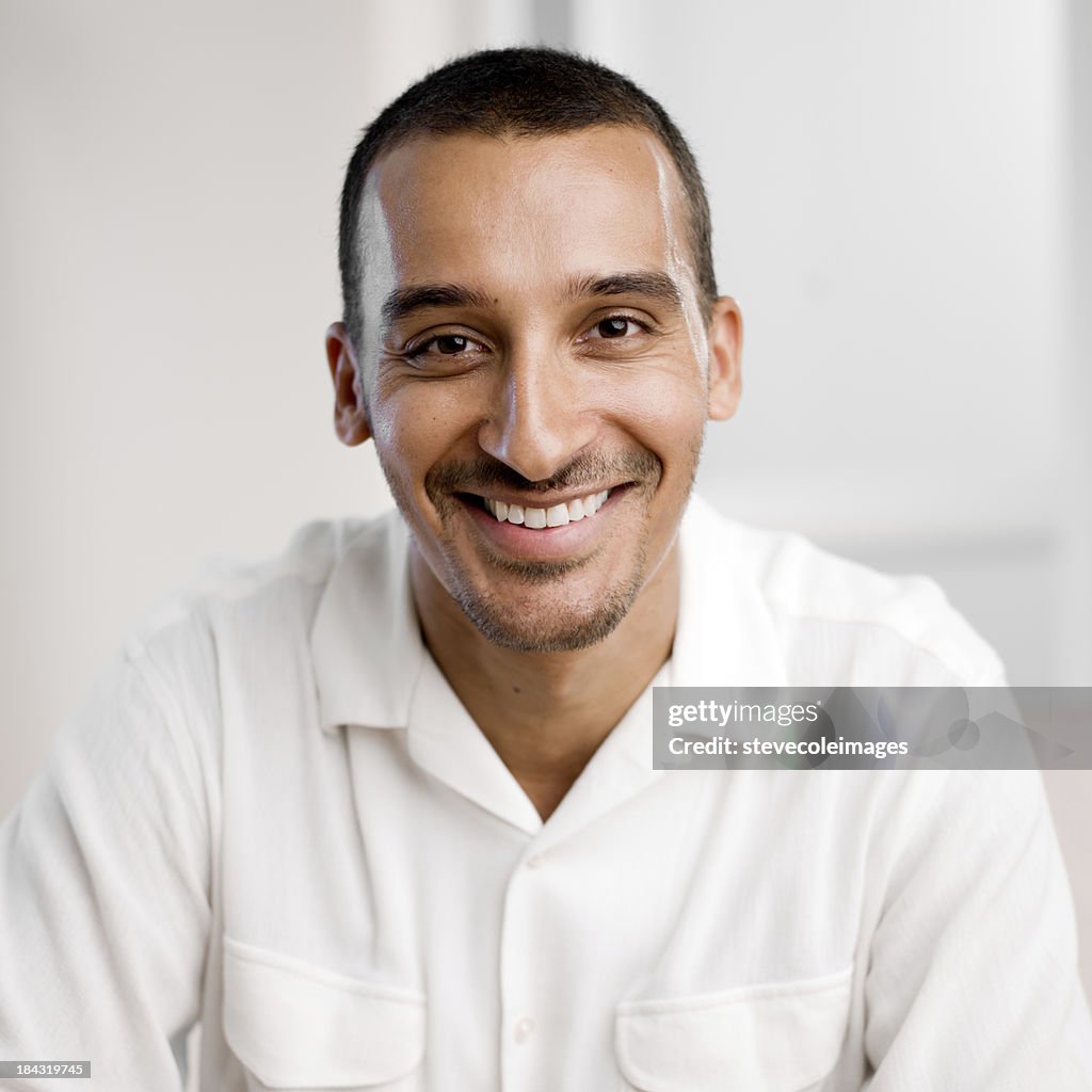 Portrait Middle Age Middle Eastern Man