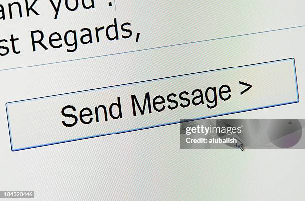 empurre o botão de envio - enviar imagens e fotografias de stock