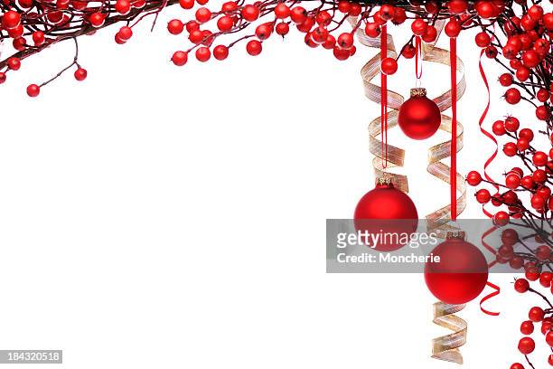 christmas background - twig border stock pictures, royalty-free photos & images