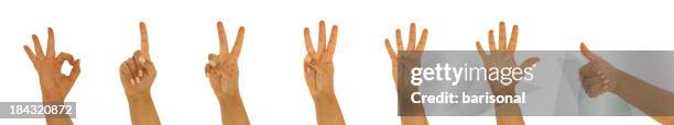 hand signs - single object stock pictures, royalty-free photos & images