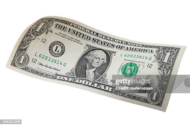 one dollar bill - dollar bills stock pictures, royalty-free photos & images