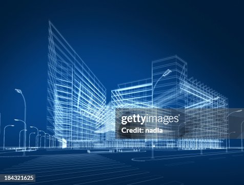 3 D abstrakt Architektur 3 D abstrakt Architektur