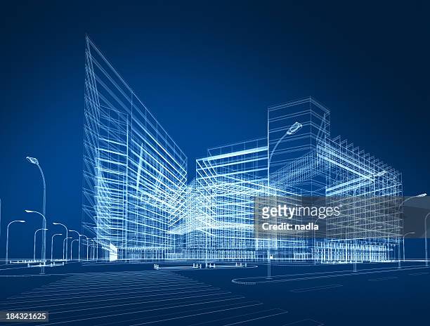 3d architecture abstract - architecture stock pictures, royalty-free photos & images