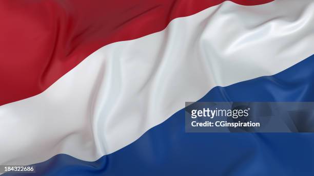 a rustled image of the netherlands flag - netherlands stock pictures, royalty-free photos & images