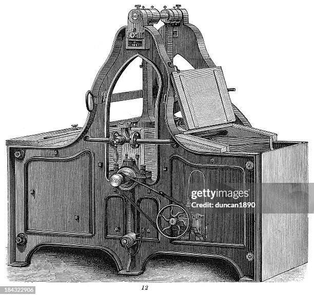 retro machinery - washing machine - antique washing machine stock illustrations