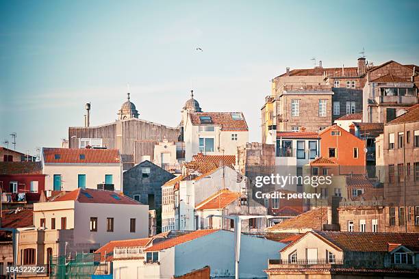 vigo aussicht. - galizien stock-fotos und bilder