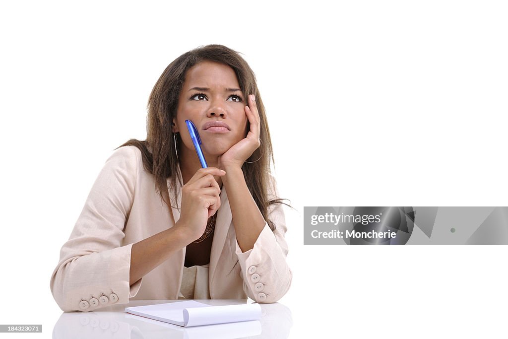 Pensamento Mulher de Negócios