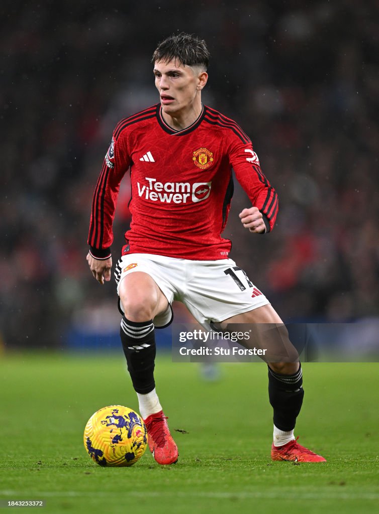 Gharnacho Manchester United player Alejandro Garnacho in action during the ...