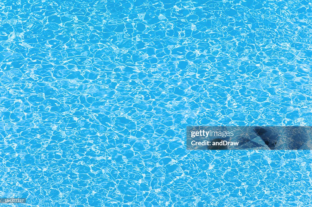 Water wave pattern of swimming pool