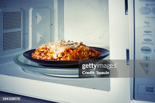 Microwaved Lasagna Microwaved Lasagna