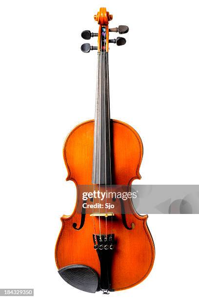 old violin on white - violin stock pictures, royalty-free photos & images