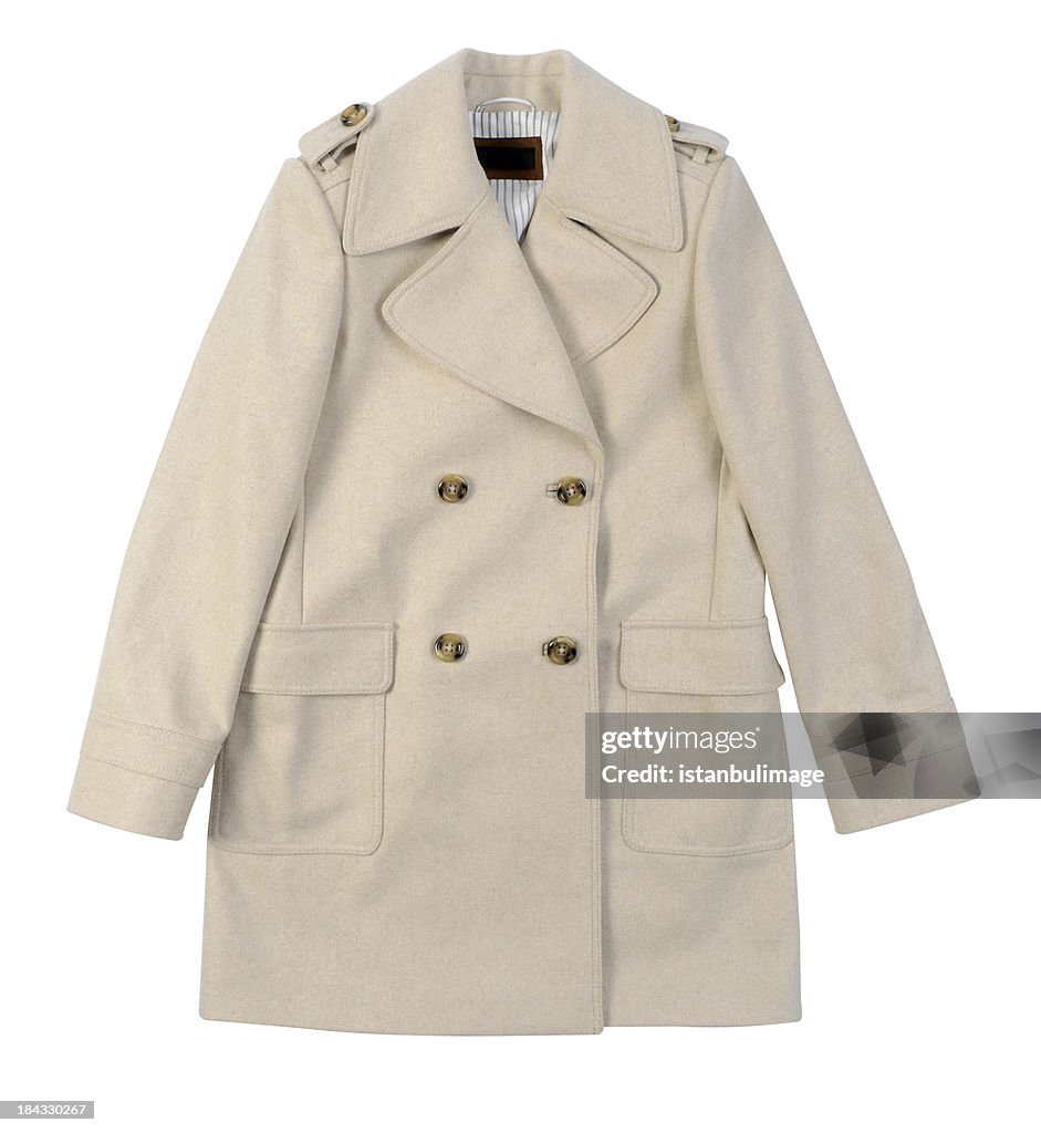 Woman's Coat Isoliert