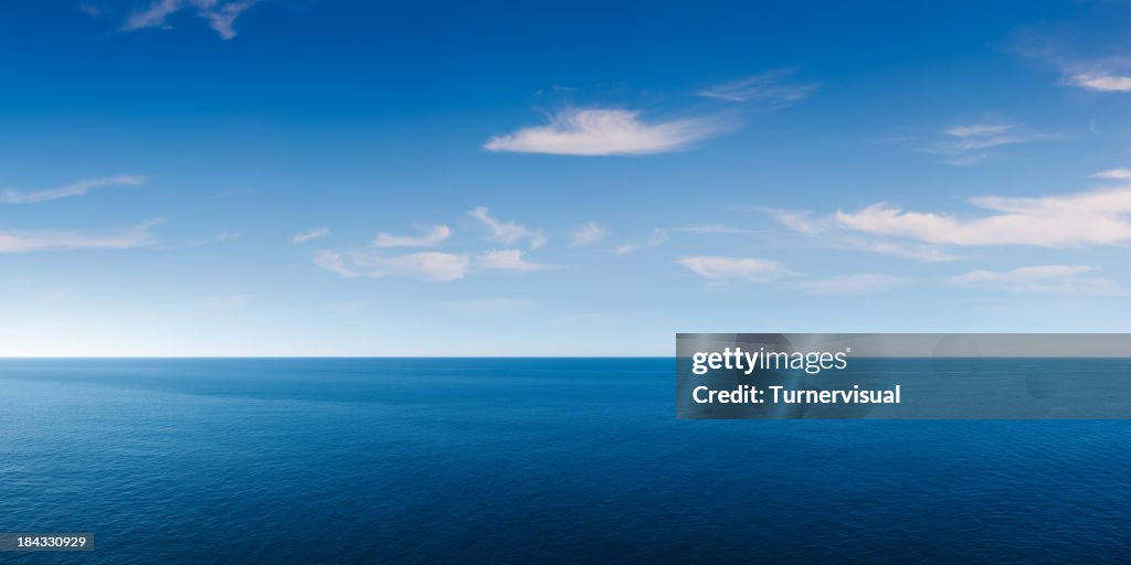 Deep Blue Ocean Panorama