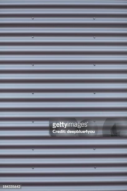 corrugated iron background - grooved stock pictures, royalty-free photos & images