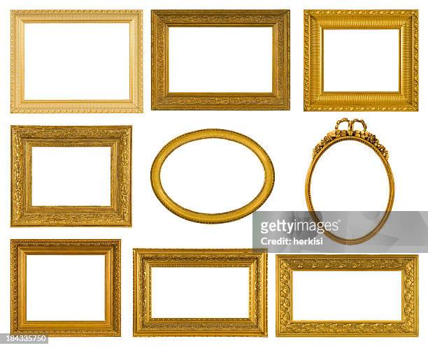 antike frame-kollektion - barroco stock-fotos und bilder