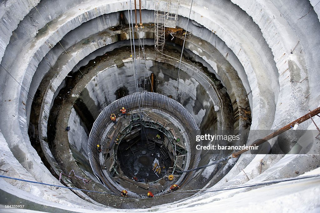 U-Bahn, eine U-Bahn tunnel Konstruktion