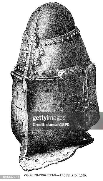 tilting helm - helmet visor stock illustrations