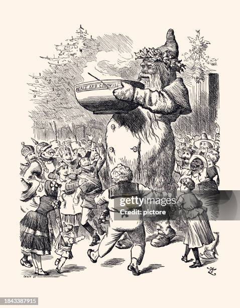 peace and goodwill (xxxl) - french onion soup stock illustrations