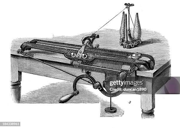 Retro Machinery Knitting Machine High-Res Vector Graphic - Getty Images