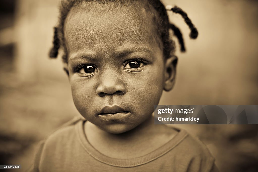 Africana Menina Bebé