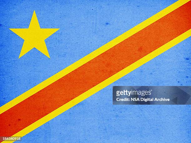 república democrática do congo bandeira close-up (imagem de alta resolução - kinshasa - fotografias e filmes do acervo