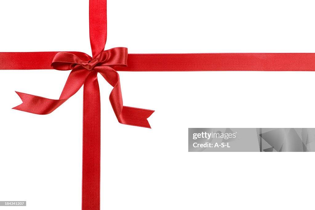 Red gift bow