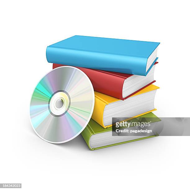 livres et de cd - colorful cd photos et images de collection