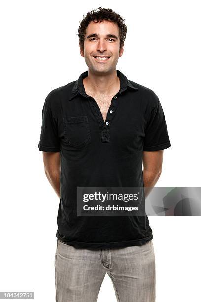 male portrait - hands behind back stock pictures, royalty-free photos & images