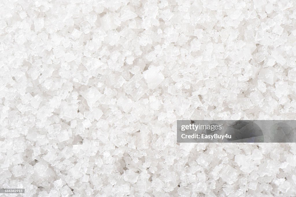 A background of White Sea salt