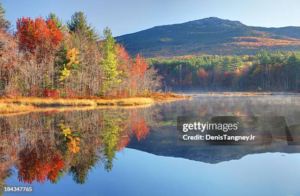 mount monadnock in autumn - deer river new hampshire stock pictures, royalty-free photos & images