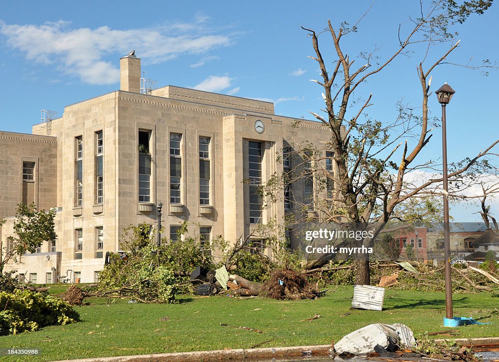 Court House Tornado Damaged