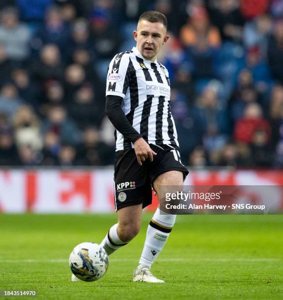 Caolan Boyd-Munce in action for St. Mirren during a cinch Premiership match between Rangers and St Mirren at Ibrox Stadium, on December 03 in...