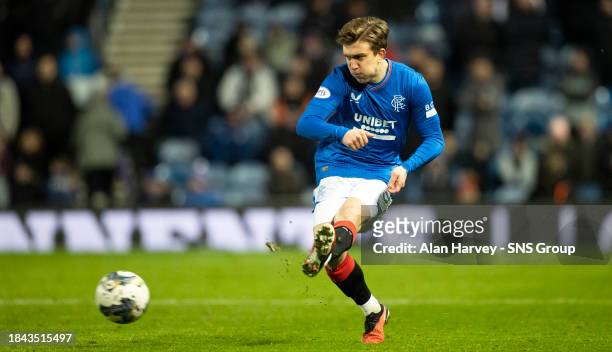 Ridvan Yilmaz in action for Rangers during a cinch Premiership match between Rangers and St Mirren at Ibrox Stadium, on December 03 in Glasgow,...