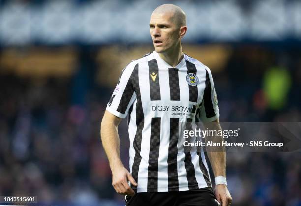 Alex Gogic in action for St. Mirren during a cinch Premiership match between Rangers and St Mirren at Ibrox Stadium, on December 03 in Glasgow,...
