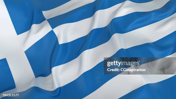 greece flag - greek flag stock pictures, royalty-free photos & images