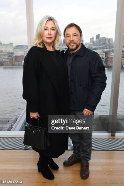 Hannah Walters and Stephen Graham attend a special screening and luncheon of the Apple Original Film "Killers of the Flower Moon" at The East Room on...