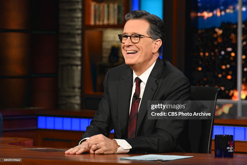 The Late Show with Stephen Colbert during Monday's December 11